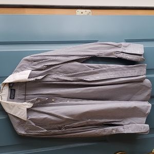 Lands End French cuff shirt 15.5/33